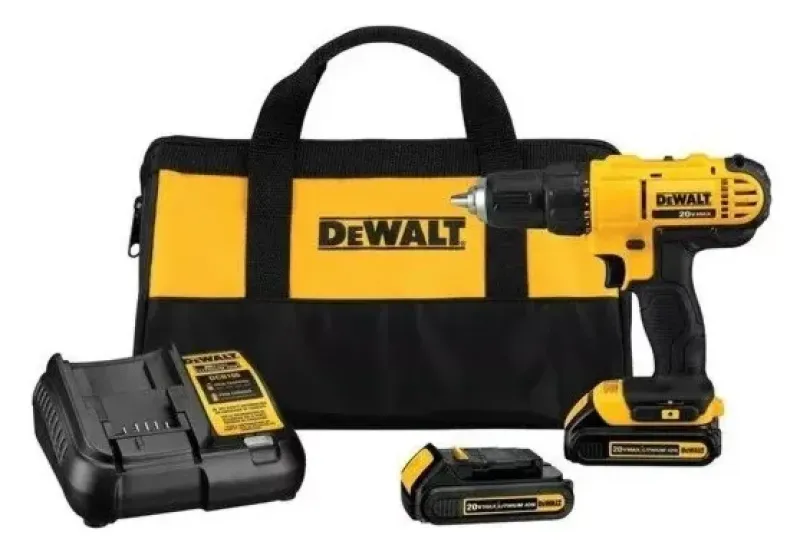 Taladro inalámbrico de 13mm DeWalt DCD771C2 20V