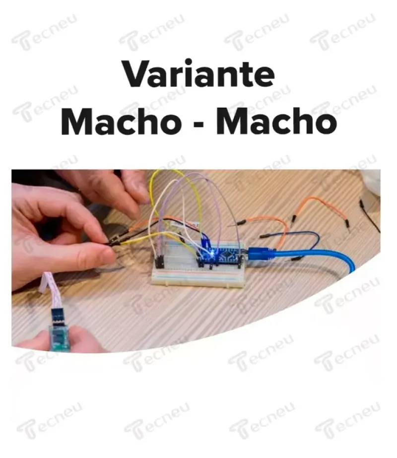 120 Cables Jumpers Dupont H-h, M-m, H-m 10cm Para Protoboard
