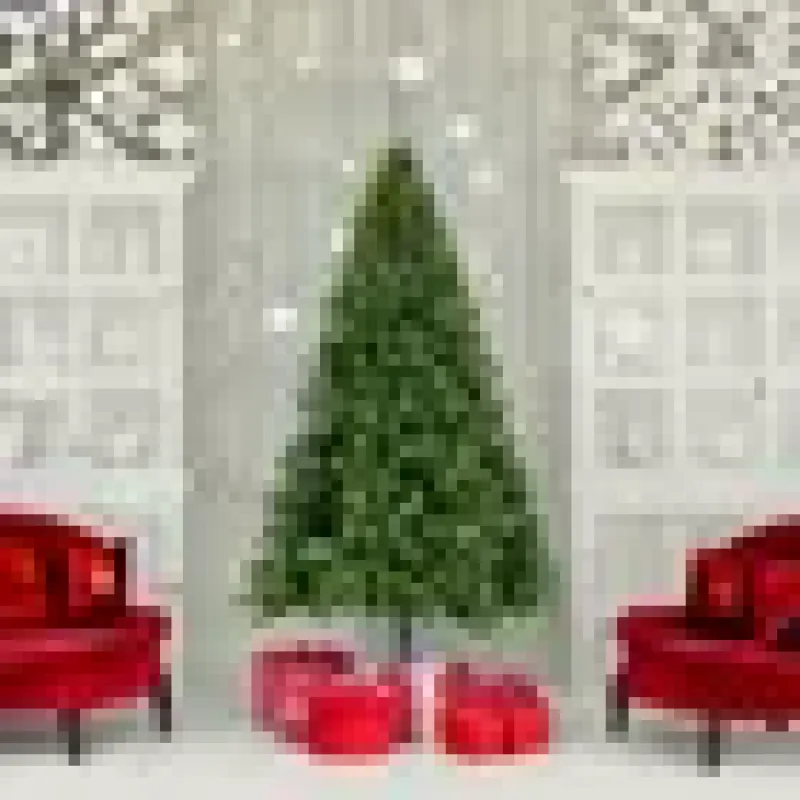 Árbol De Navidad Artificial Pino Decoración Interior Y Exterior Color Verde