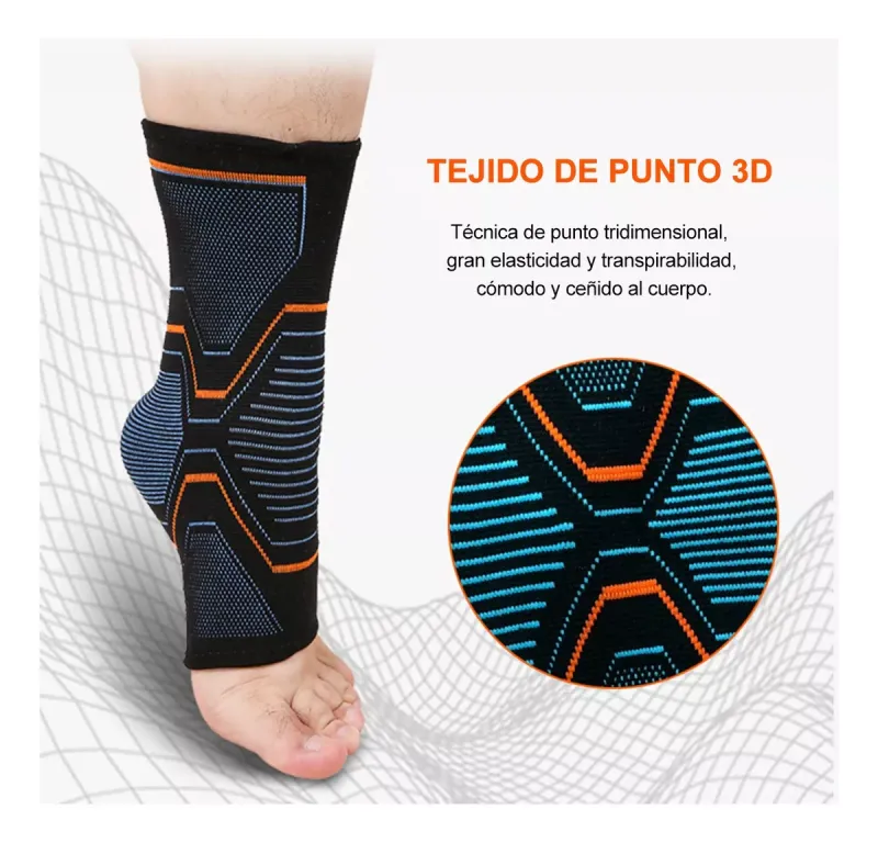 Par Tobillera Protección Deportiva Fitness Anti-esguince Gym