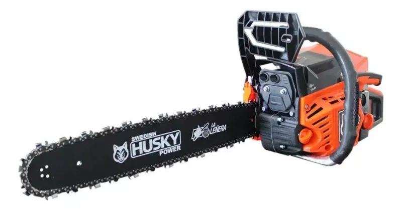 Motosierra Leñera A Gasolina 52 Cc Barra 20'' Hkm5220 Husky Color Naranja